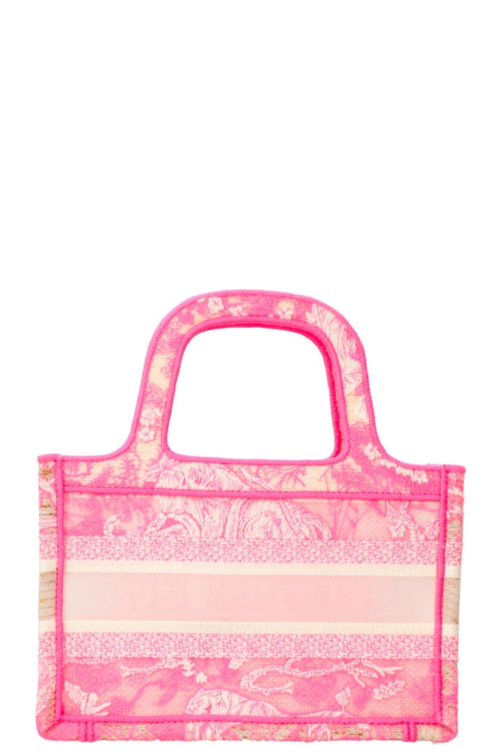 CHRISTIAN DIOR Book Tote Mini Toile De Jouy Pink