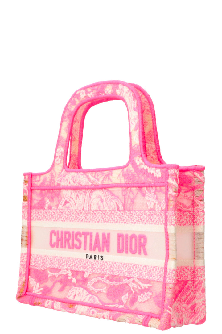 CHRISTIAN DIOR Book Tote Mini Toile De Jouy Pink