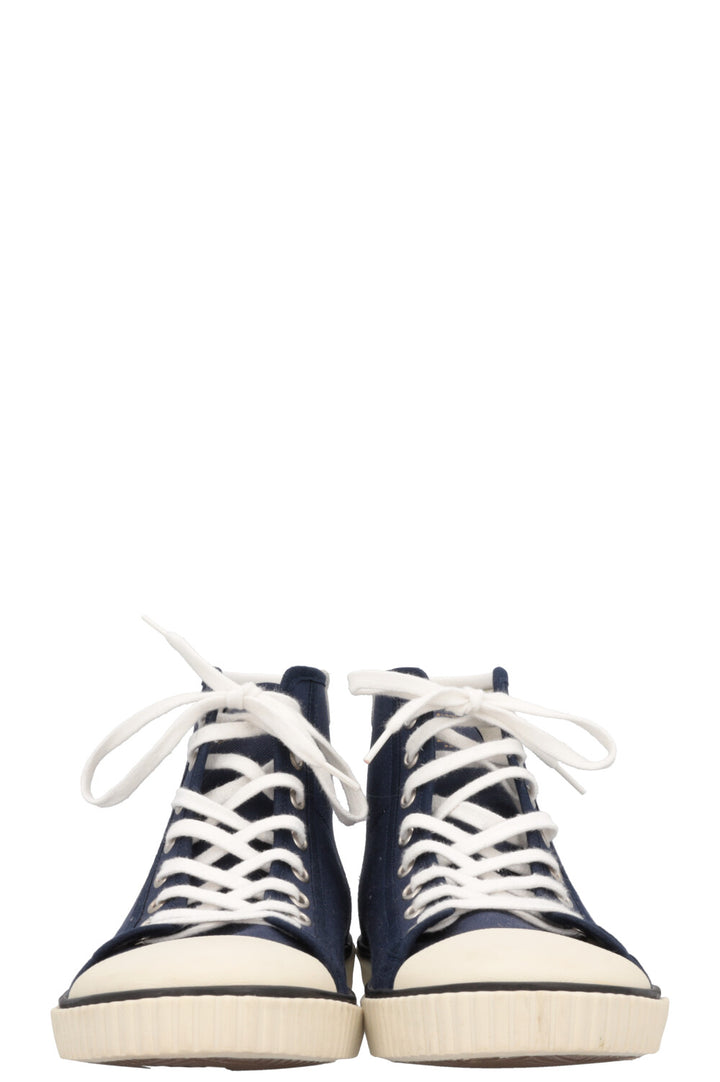 CELINE High Top Sneaker Canvas Blue