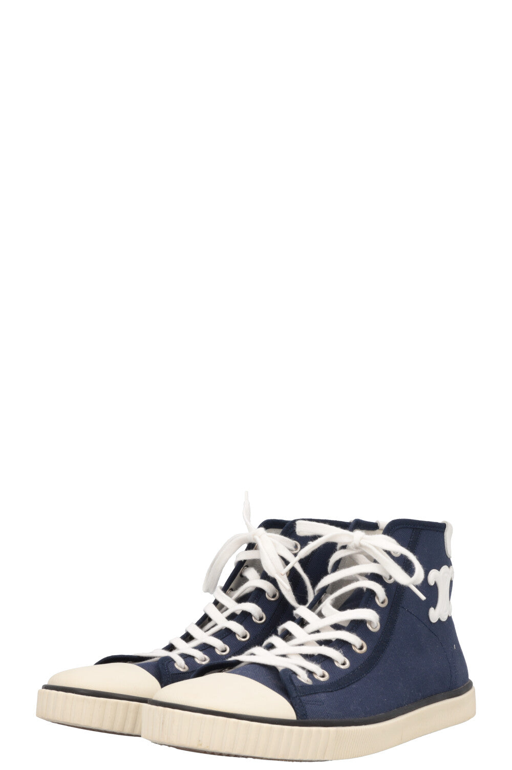 CELINE High Top Sneaker Canvas Blue