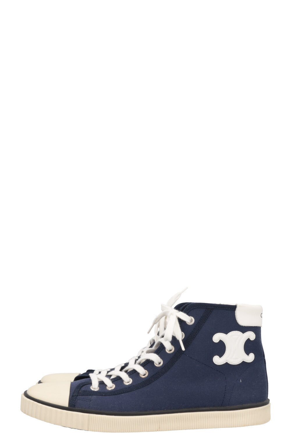 CELINE High Top Sneaker Canvas Blue