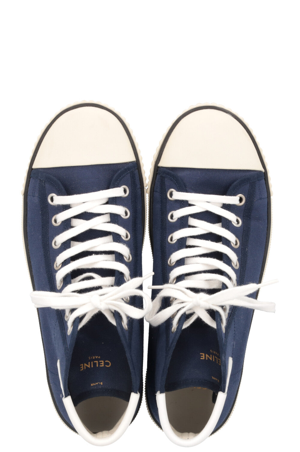 CELINE High Top Sneaker Canvas Blue