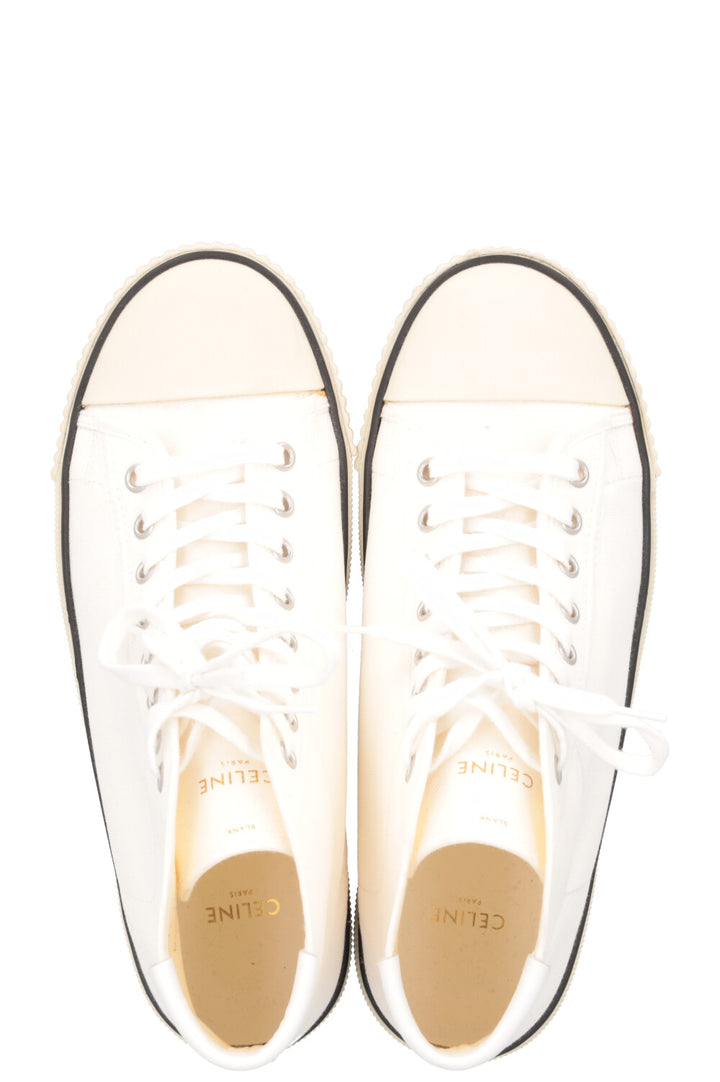 CELINE High Top Sneaker Canvas White