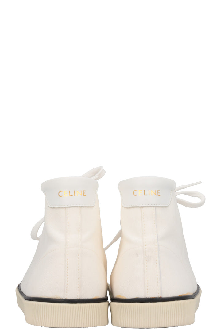 CELINE High Top Sneaker Canvas White