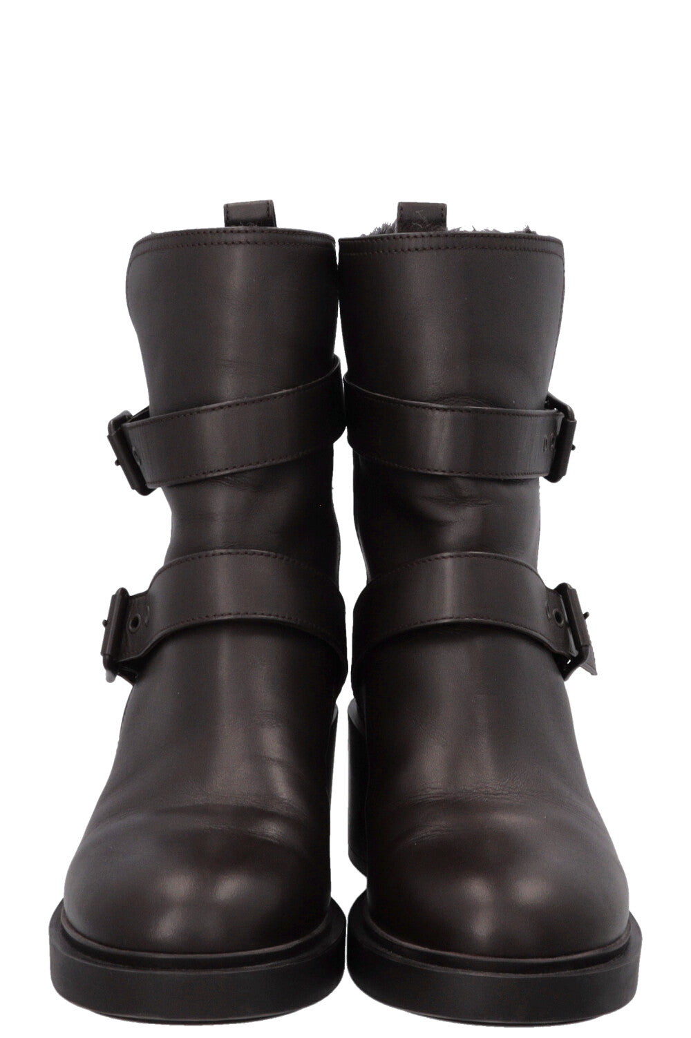 Bottes de motard doublées marron GIANVITTO ROSSI