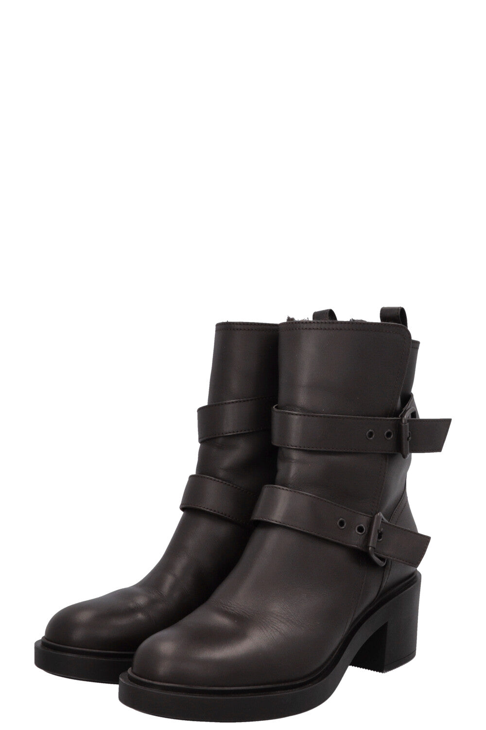 Bottes de motard doublées marron GIANVITTO ROSSI