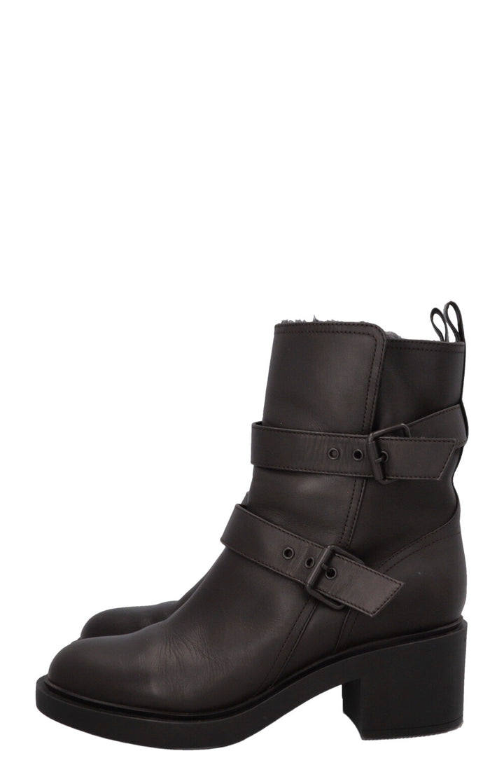 Bottes de motard doublées marron GIANVITTO ROSSI
