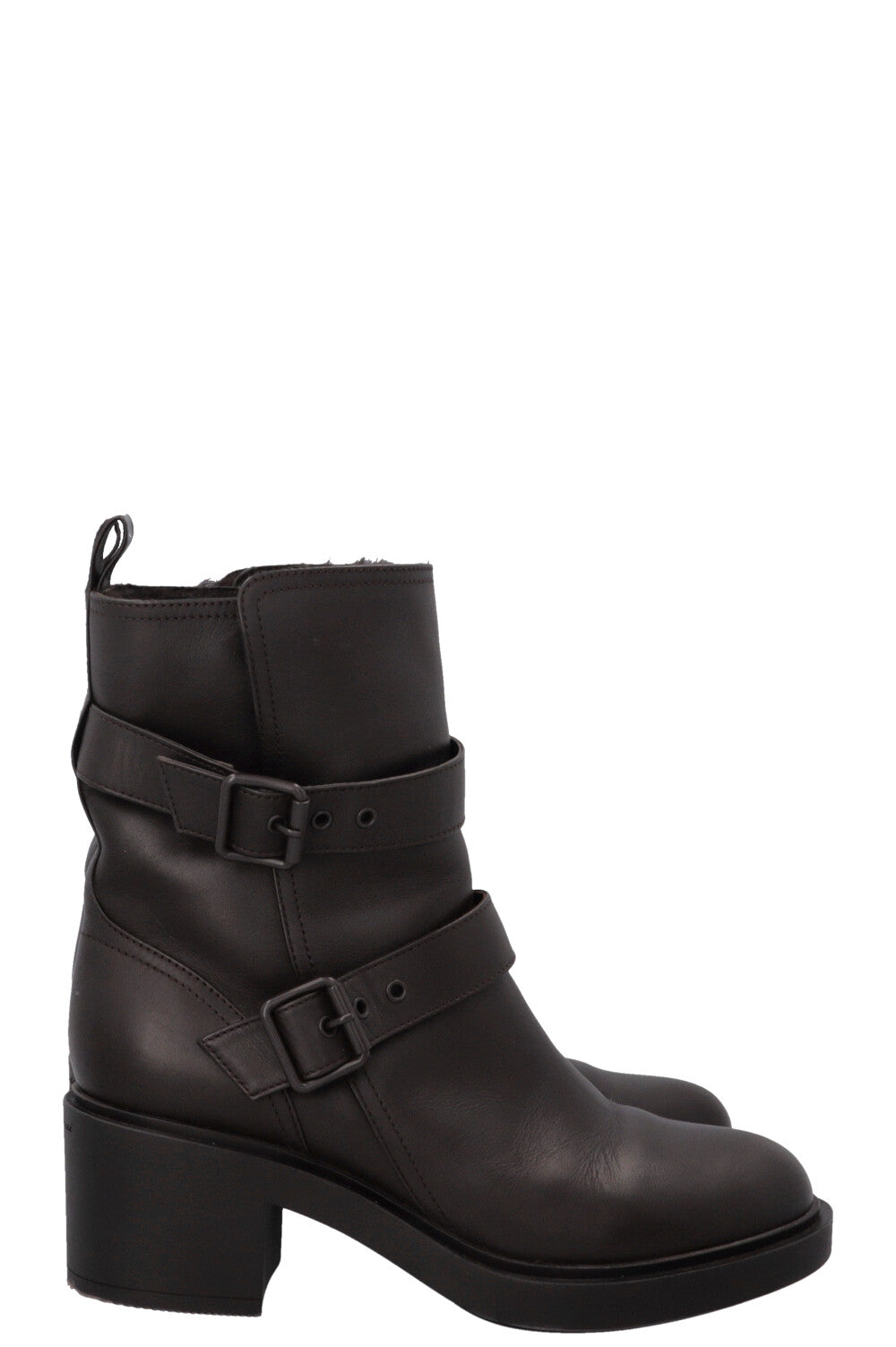 Bottes de motard doublées marron GIANVITTO ROSSI