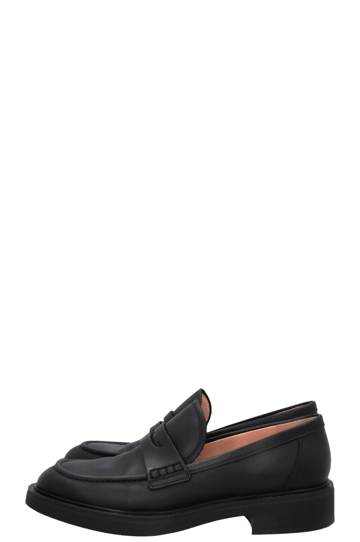 GIANVITO ROSSI Harris Moccassins Leather Black