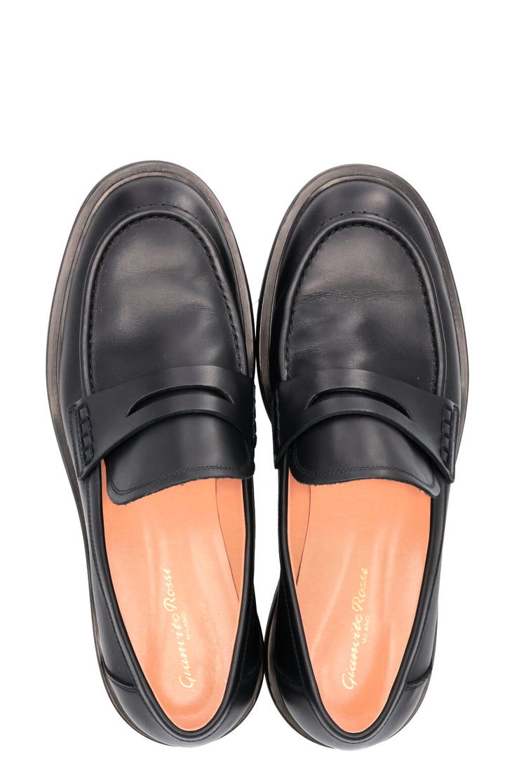GIANVITO ROSSI Harris Moccassins Leather Black
