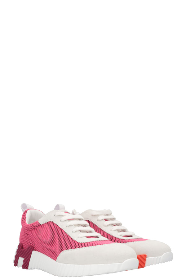 HERMÈS Bouncing Sneakers Pink White