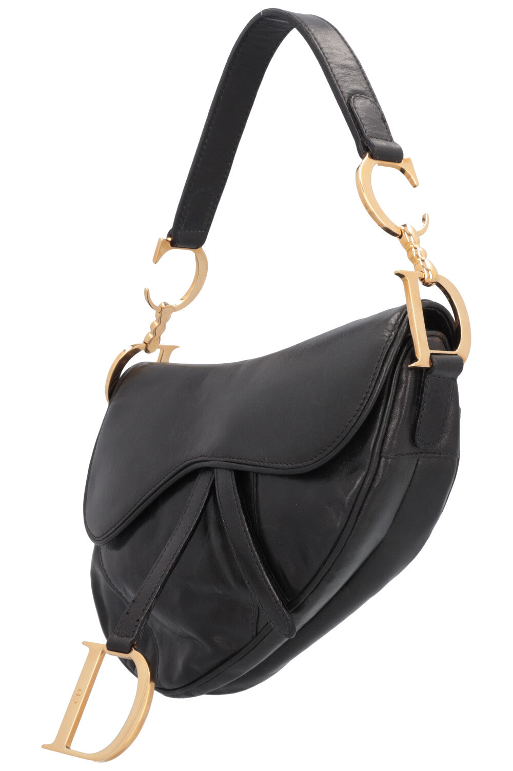 CHRISTIAN DIOR Vintage Saddle Bag Black