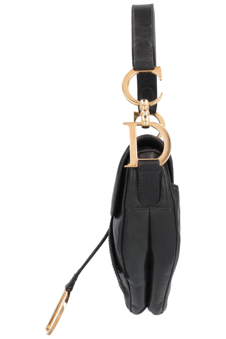 CHRISTIAN DIOR Vintage Saddle Bag Black