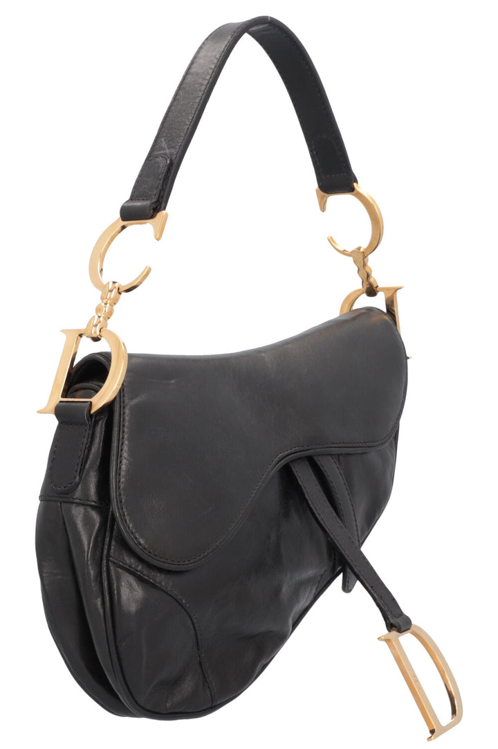 CHRISTIAN DIOR Vintage Saddle Bag Black