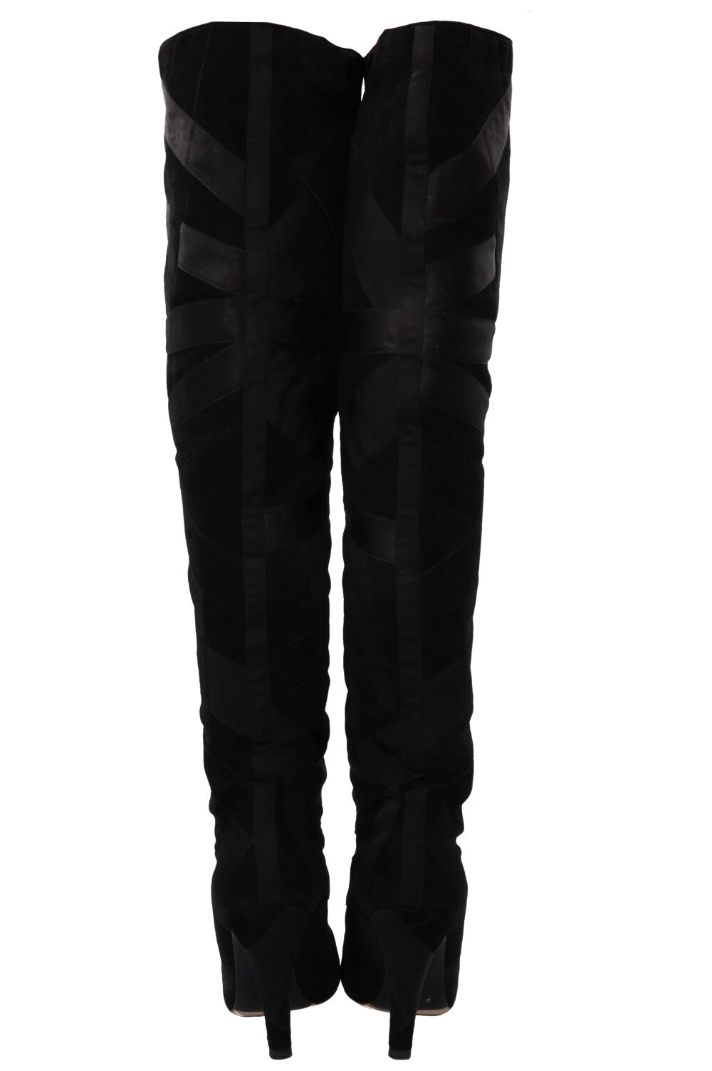 CHANEL 2017 Cosmopolite CC Overknee Boots Black