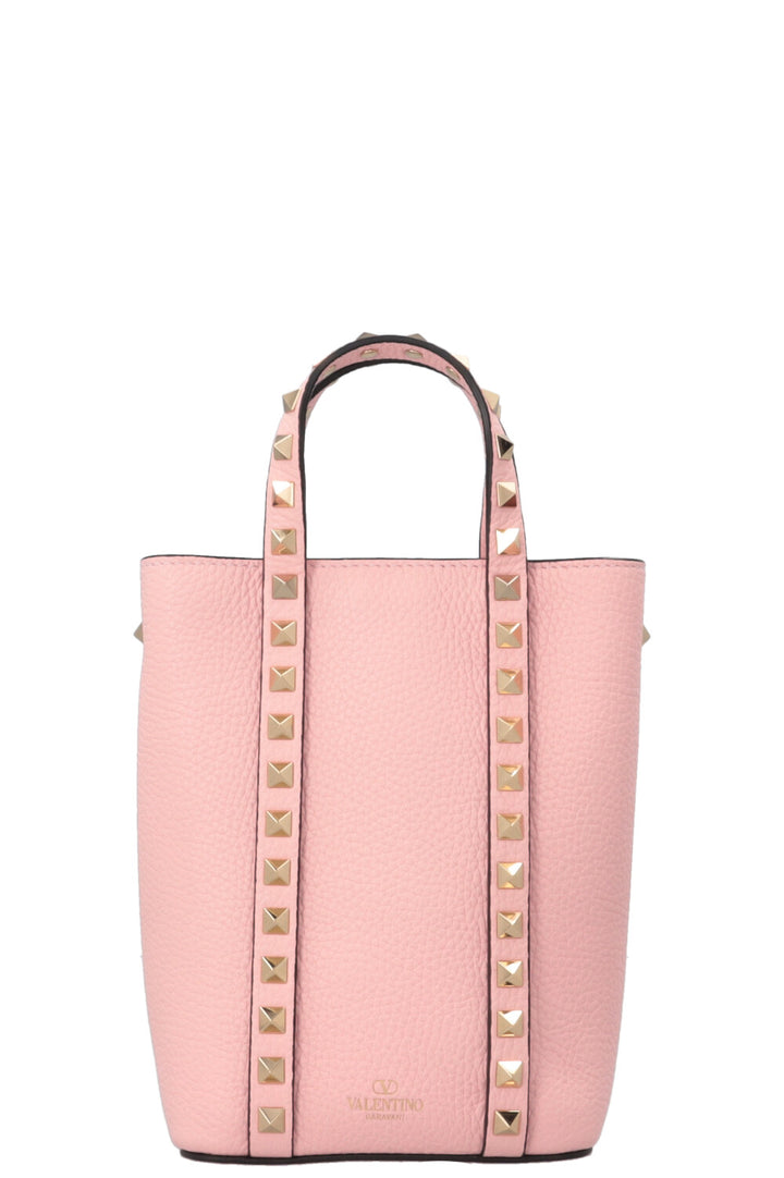 VALENTINO Mini Rockstud Tote Crossbody Bag Pink