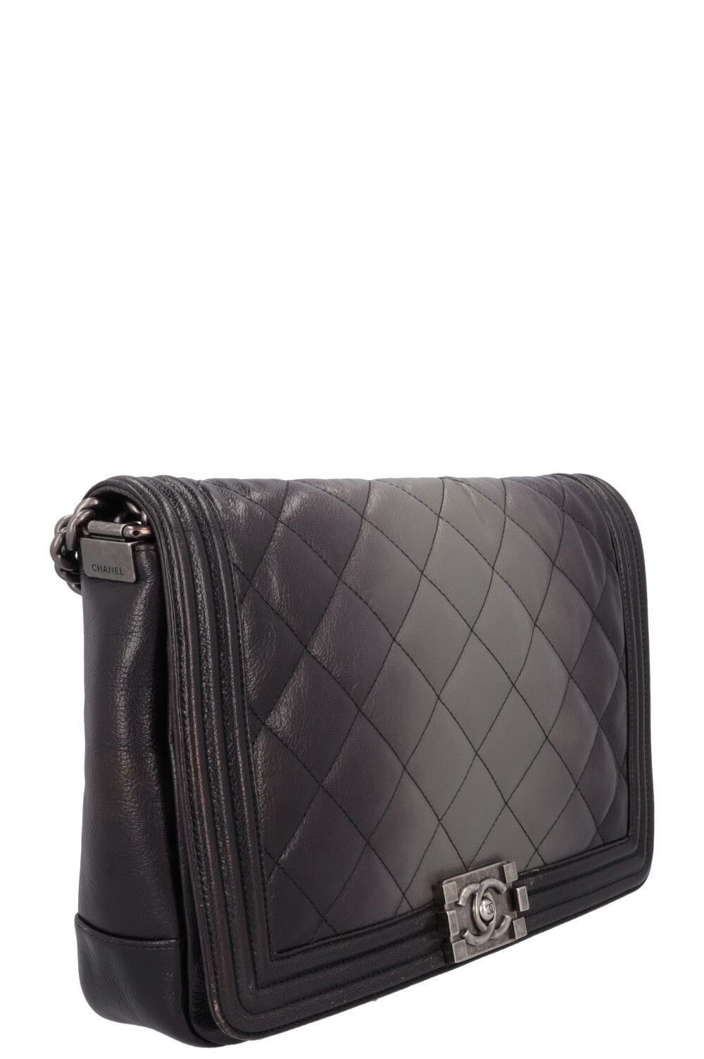 CHANEL Large Boy Bag Ombre Grey REAWAKE