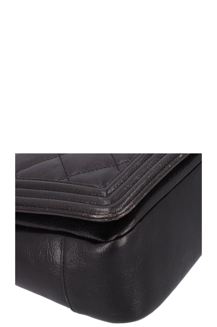 CHANEL Large Boy Bag Ombre Grey