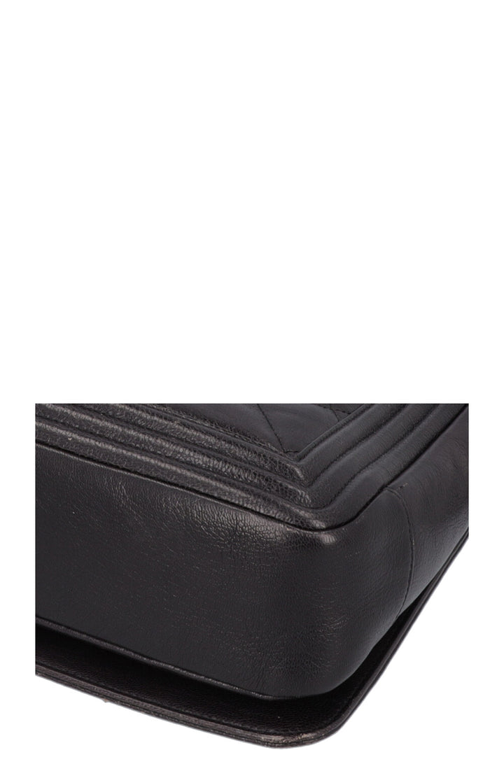 CHANEL Large Boy Bag Ombre Grey