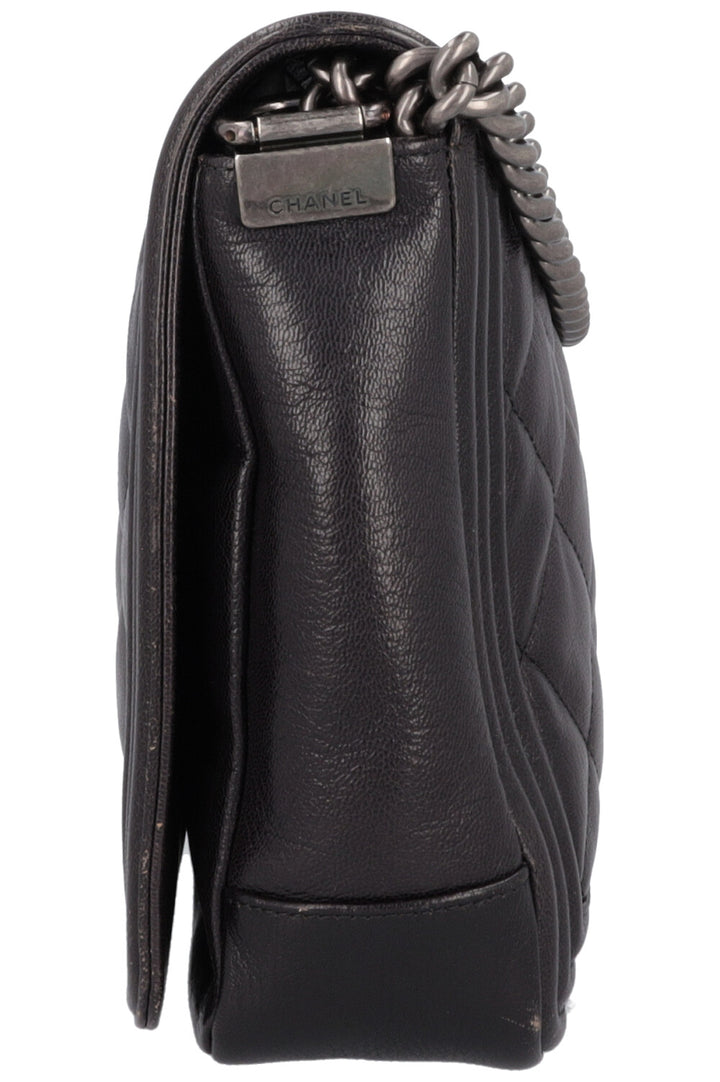 CHANEL Large Boy Bag Ombre Grey