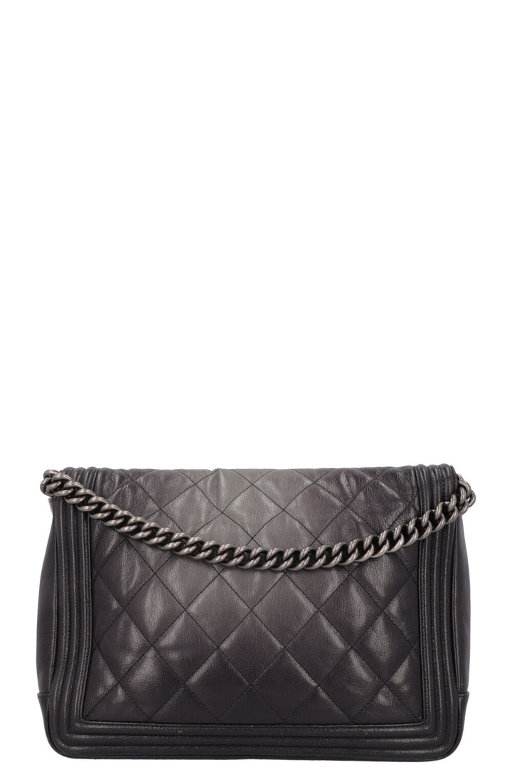 CHANEL Large Boy Bag Ombre Grey