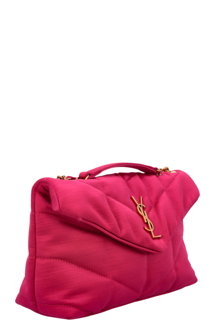 SAINT LAURENT Puffer Toy Pink Satin