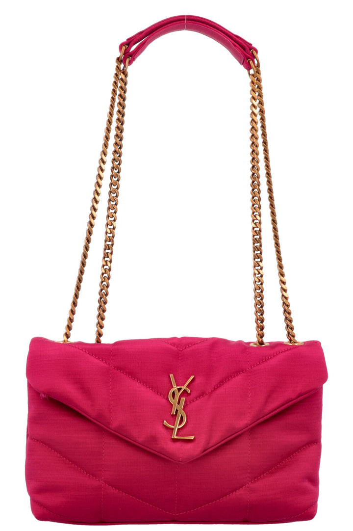 SAINT LAURENT Puffer Toy Pink Satin