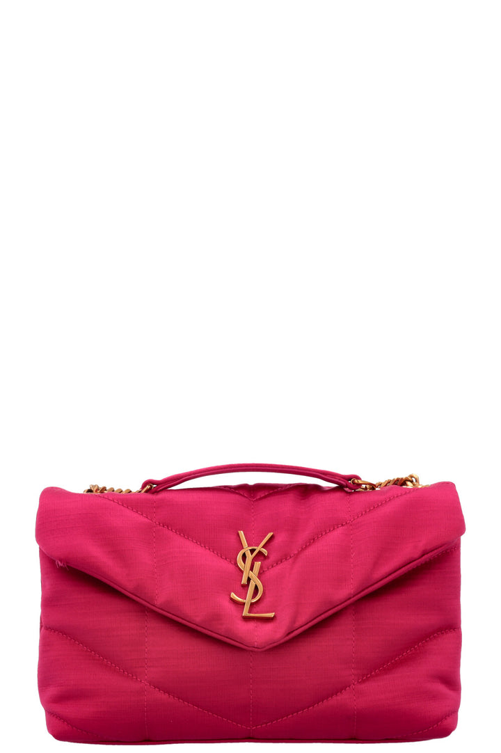 SAINT LAURENT Puffer Toy Pink Satin