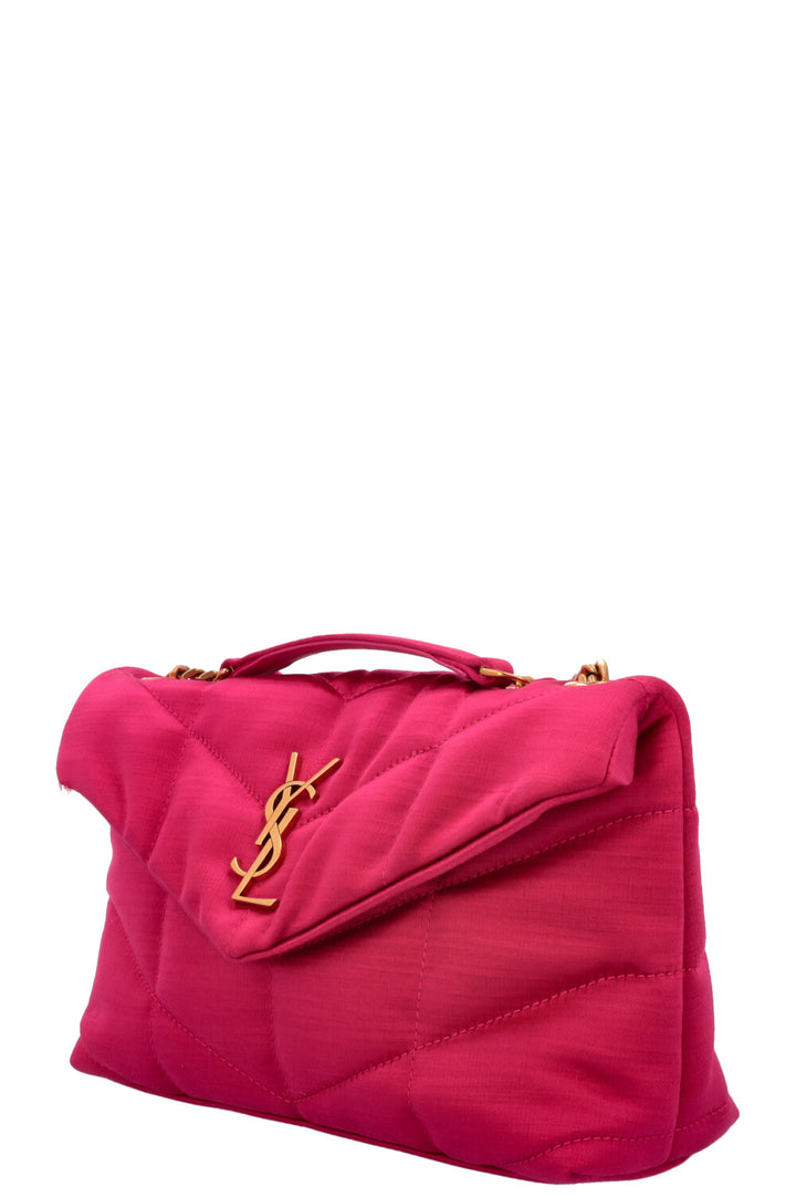 SAINT LAURENT Puffer Toy Pink Satin