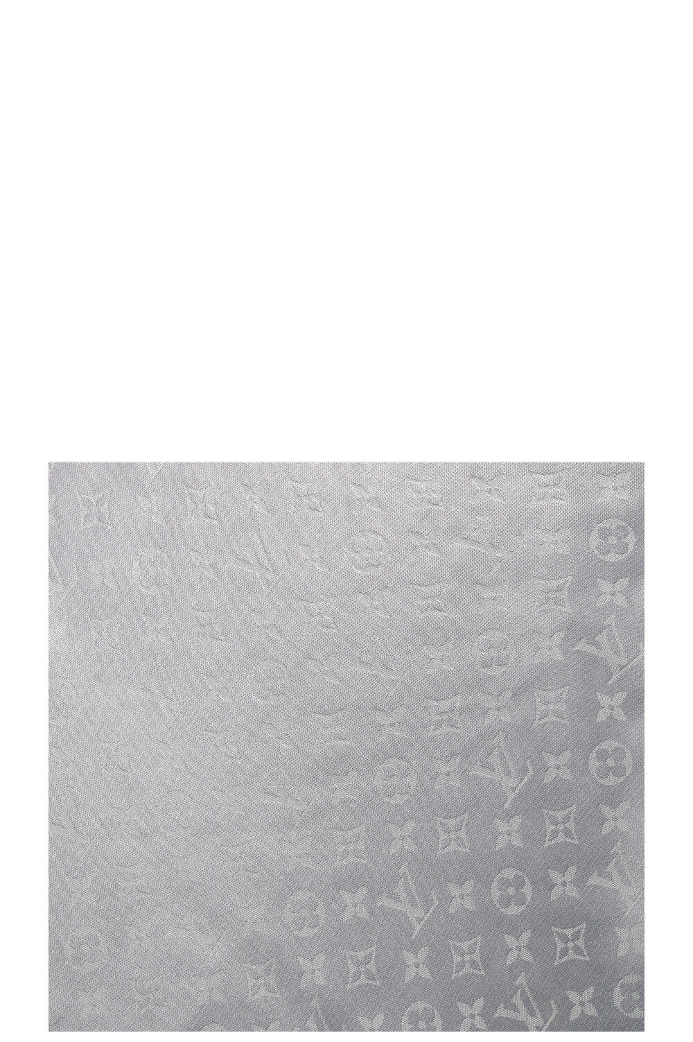 Écharpe à franges LOUIS VUITTON MNG Gris argenté