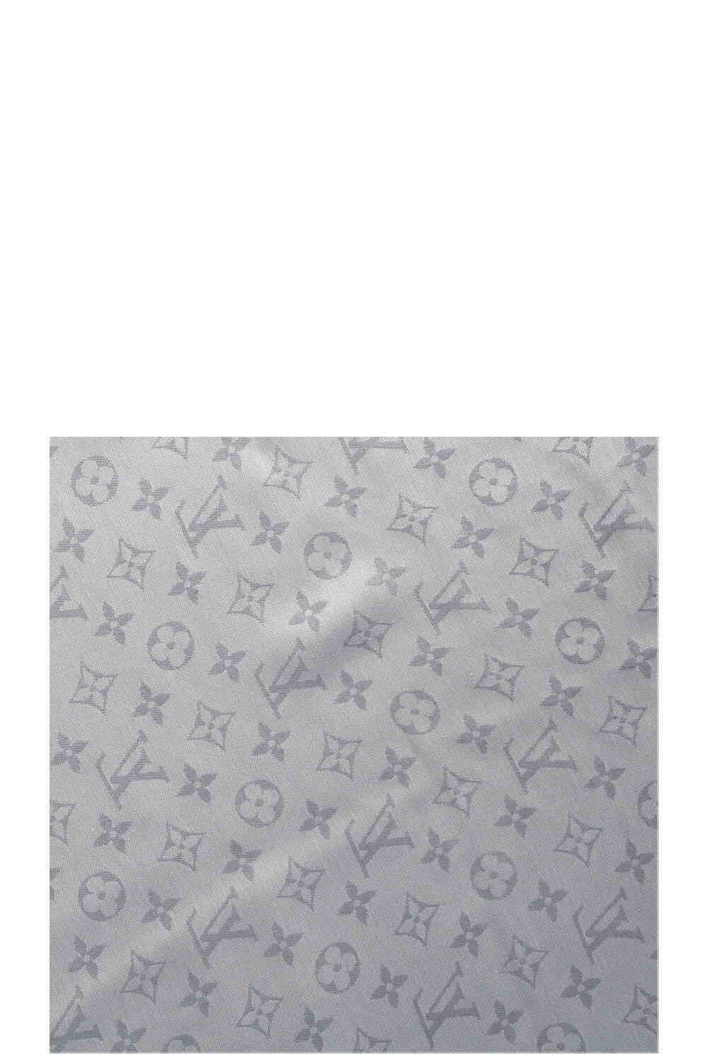 Écharpe à franges LOUIS VUITTON MNG Gris argenté