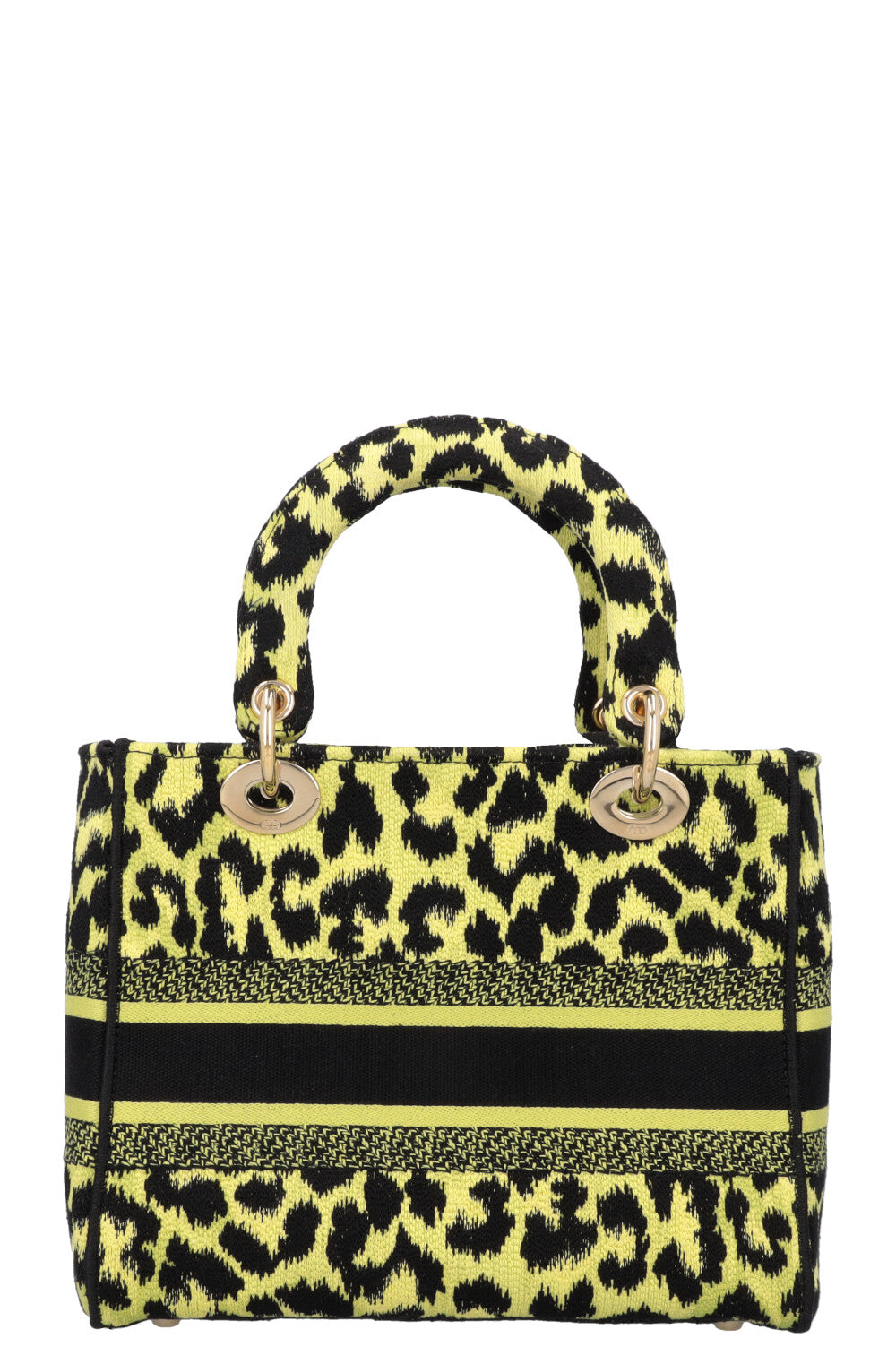 CHRISTIAN DIOR Mizza Lady D-Lite Medium Cheetah Black Green
