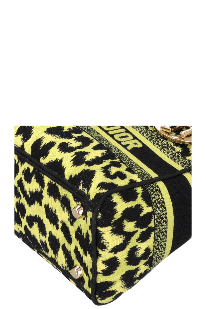 CHRISTIAN DIOR Mizza Lady D-Lite Medium Cheetah Black Green