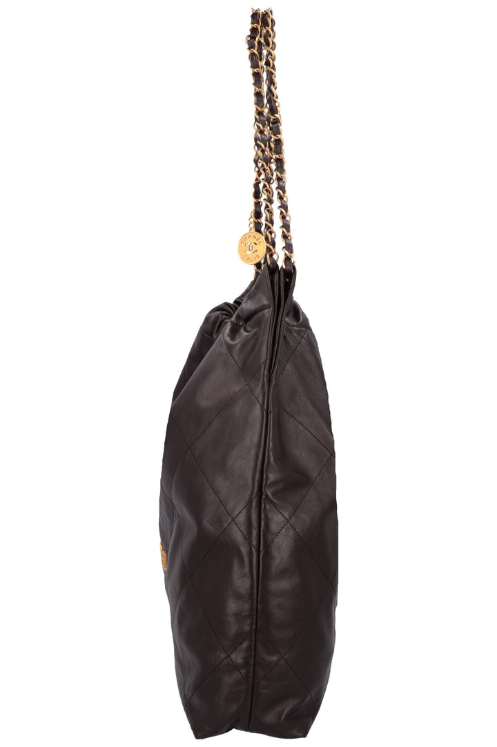 CHANEL 22 Bag Leather Brown