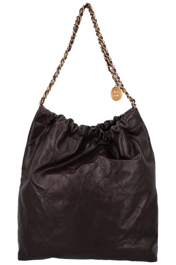 CHANEL 22 Bag Leather Brown