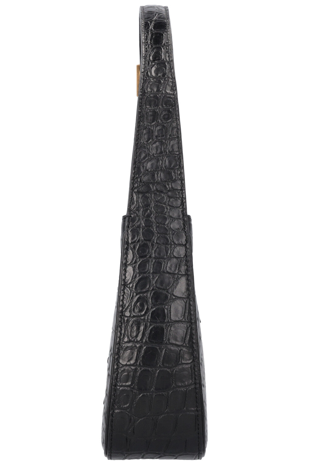 SAINT LAURENT Le 5 à 7 Croc Embossed Black