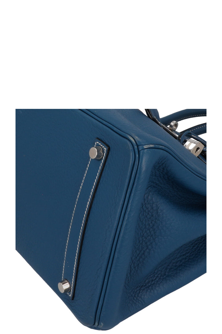 HERMÈS Birkin 35 Retourne Blue Fjord