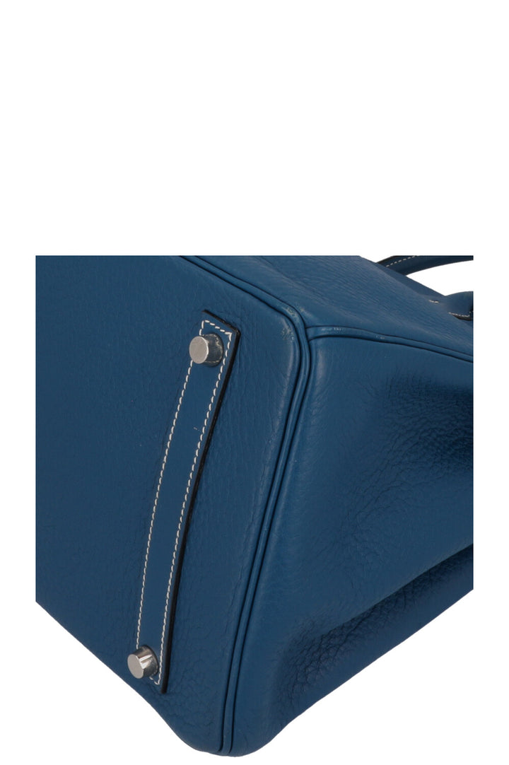 HERMÈS Birkin 35 Retourne Blue Fjord