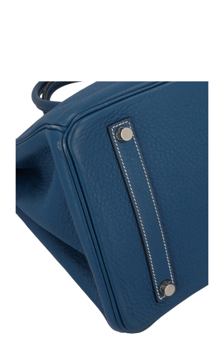 HERMÈS Birkin 35 Retourne Blue Fjord