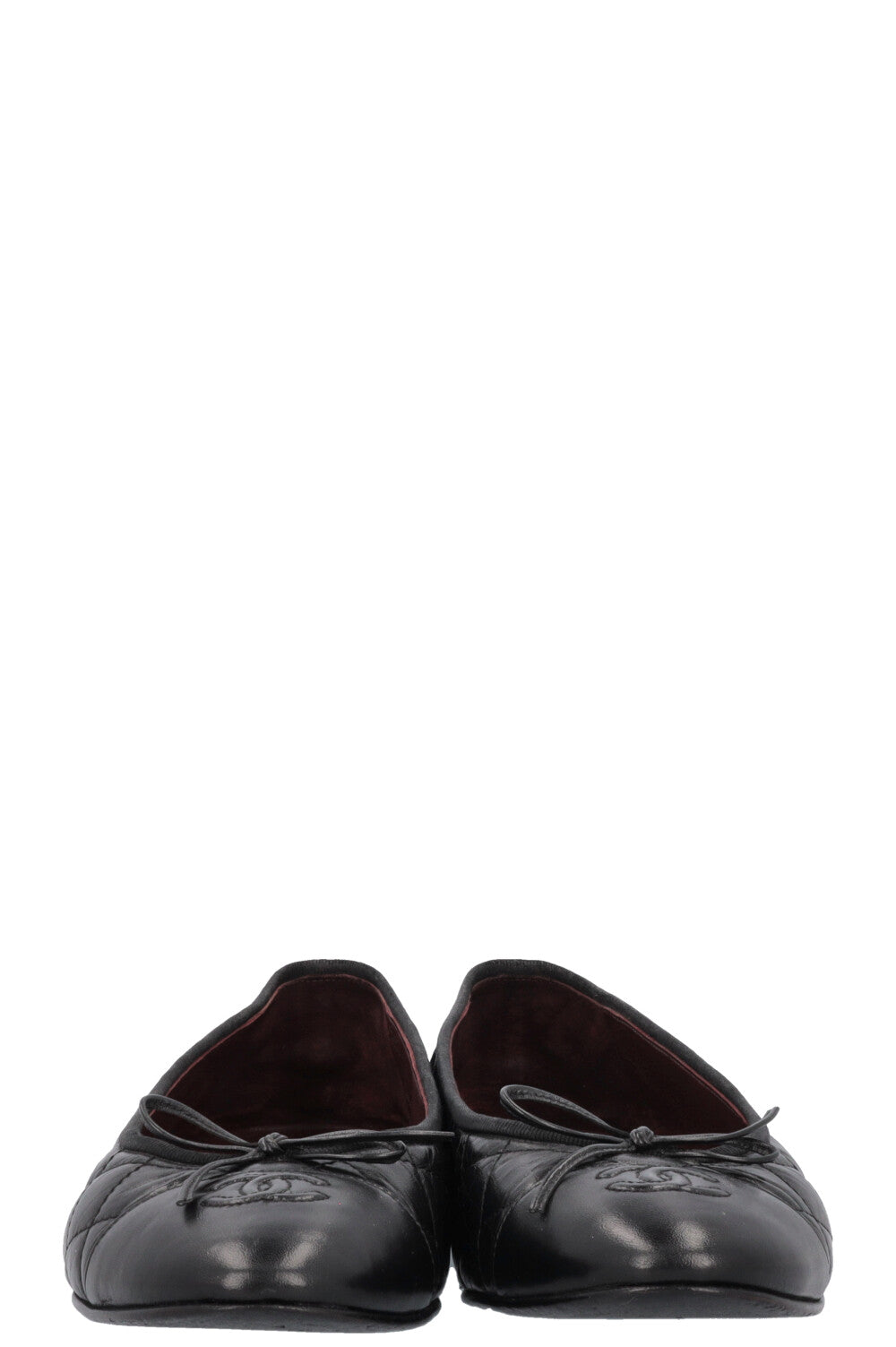 CHANEL Classic Ballet Flats Quilted Black