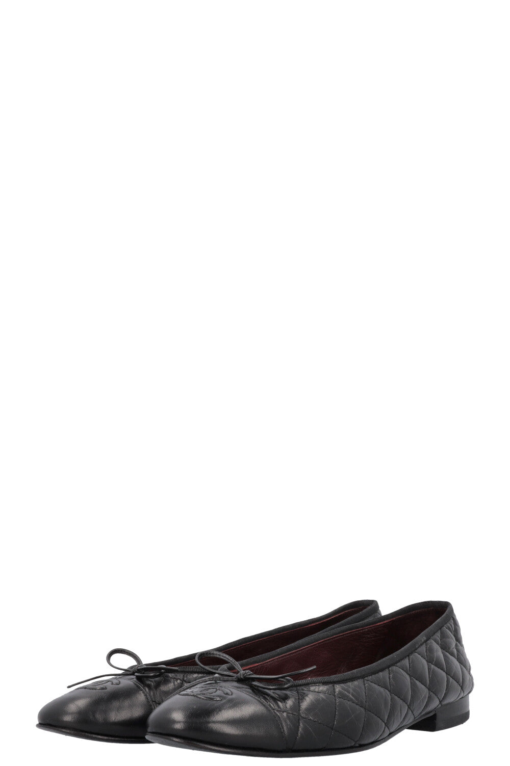 CHANEL Classic Ballet Flats Quilted Black