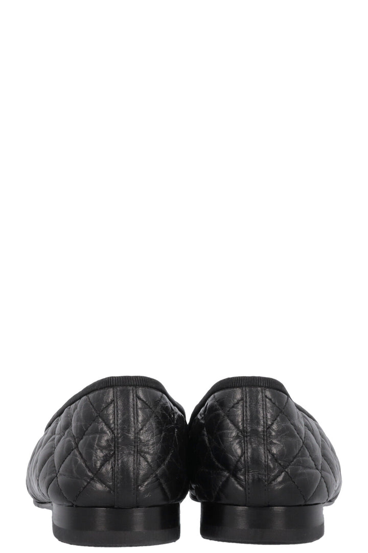 CHANEL Classic Ballet Flats Quilted Black