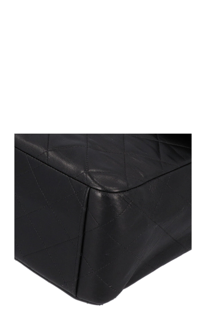 CHANEL Vintage Single Flap Bag Jumbo Black