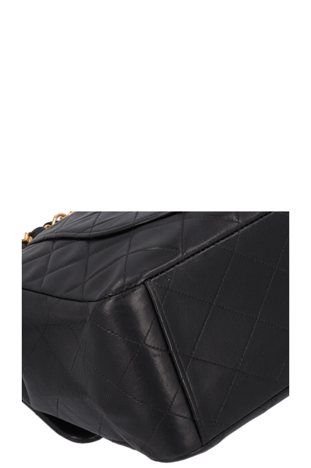 CHANEL Vintage Single Flap Bag Jumbo Black