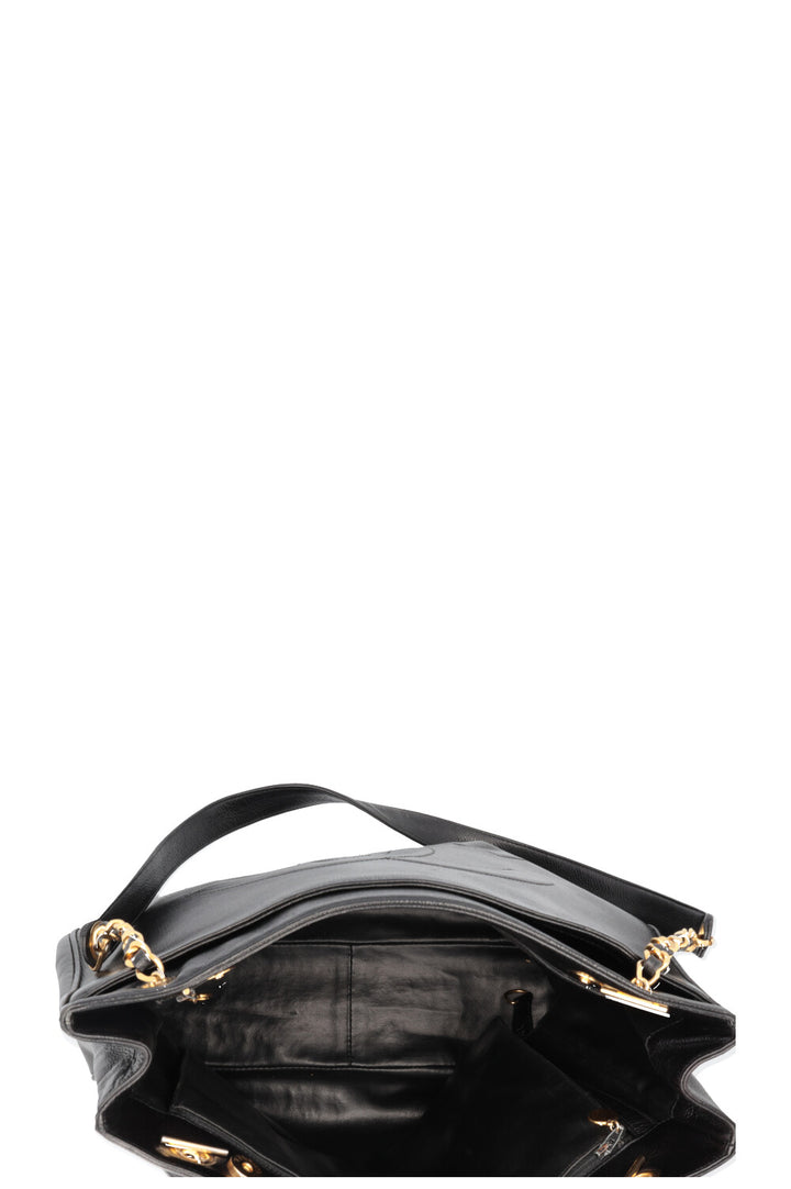CHANEL Tote Bag Caviar Black
