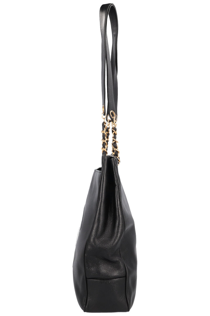 CHANEL Tote Bag Caviar Black
