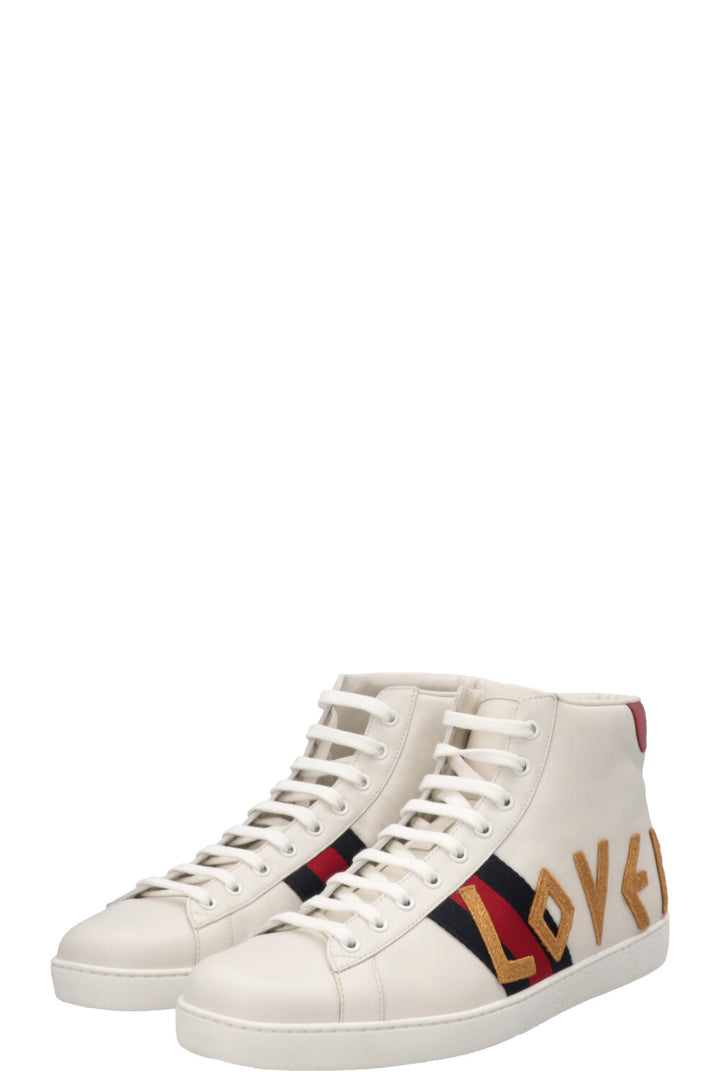 GUCCI Loved High Top Sneakers White