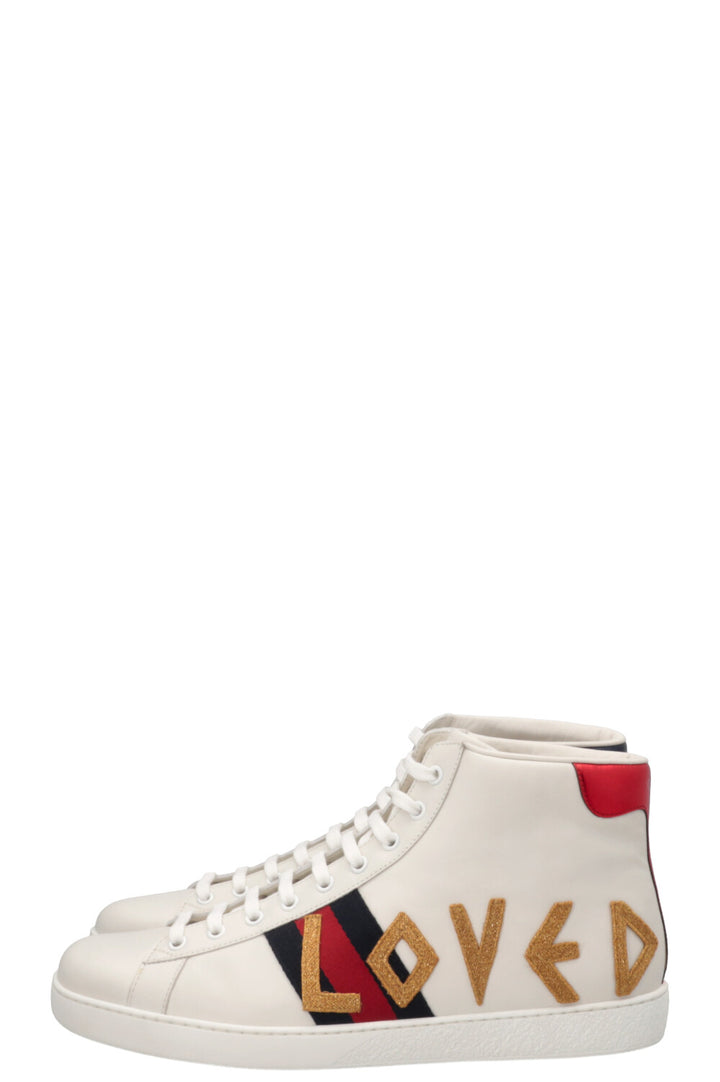GUCCI Loved High Top Sneakers White