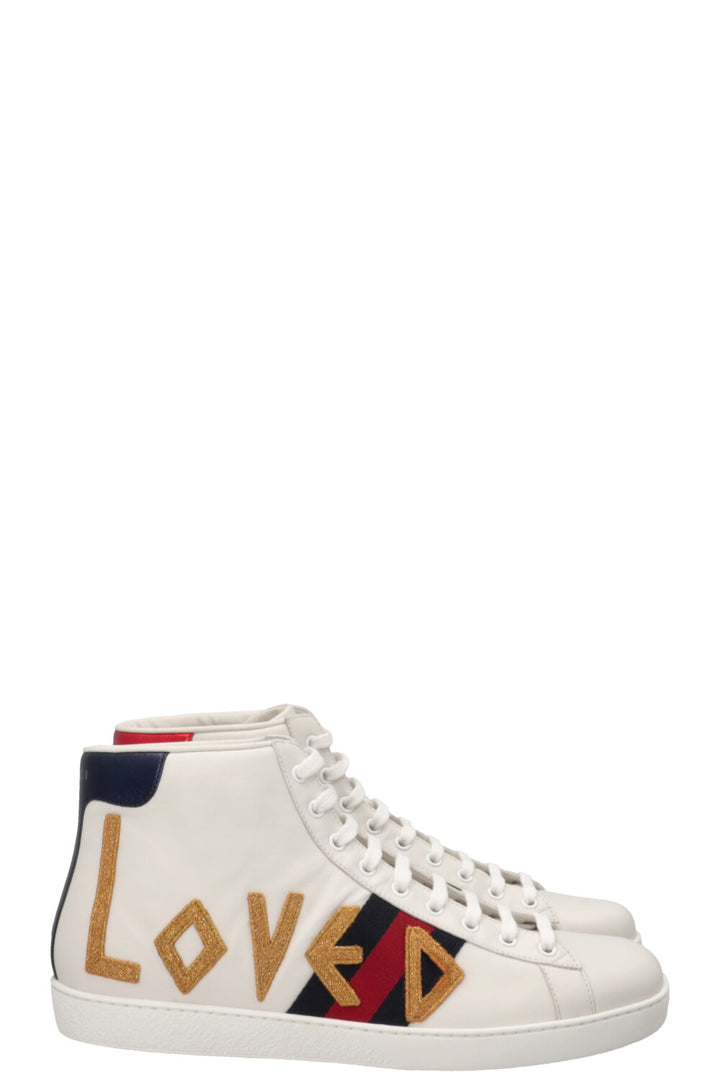 GUCCI Loved High Top Sneakers White