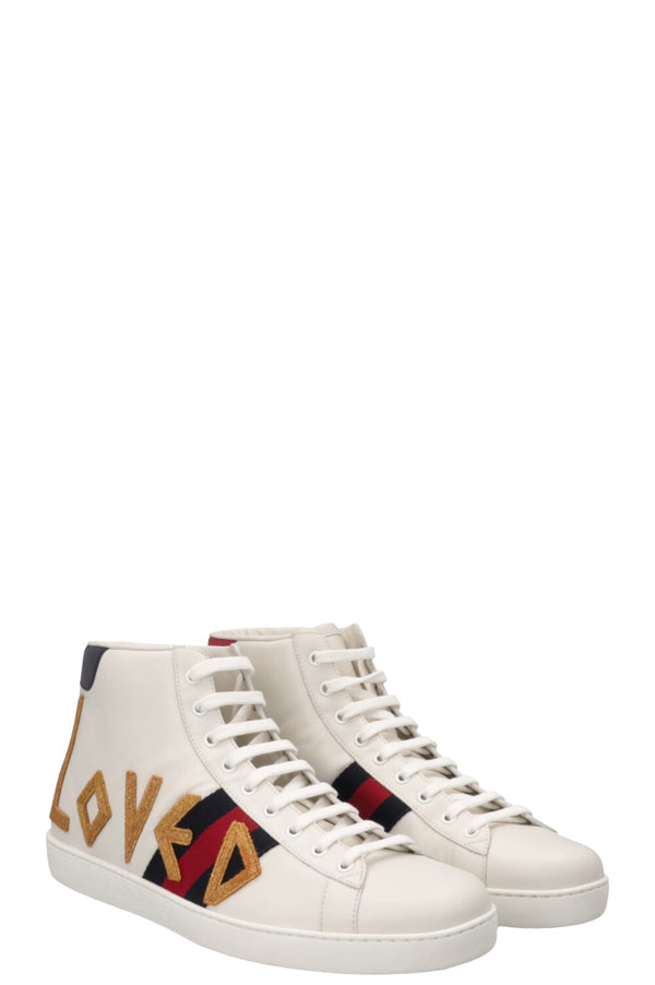 Baskets montantes blanches GUCCI Loved